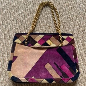 Emilio Pucci Velvet Vintage Bag 1960s